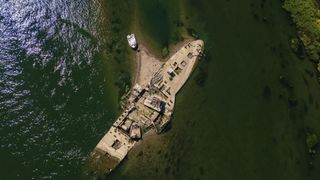 "Titanicul de pe Sava&rdquo; a ieșit la suprafață &icirc;n Serbia. Seceta extremă a dezvăluit epava veche de un secol: "Nu vezi asta &icirc;n fiecare zi"