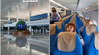 Nu e aproape nimeni &icirc;n avion. Rușii nu vor să viziteze Coreea de Nord, cursele subvenționate de la Moscova spre Phenian sunt goale