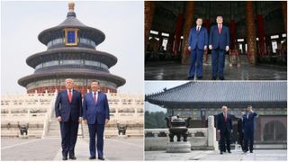 Xi Jinping l-a dus pe Donald Trump să vadă templul preferat al lui Henry Kissinger. &bdquo;Un loc măreţ. Incredibil. China este frumoasă&rdquo;