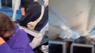 Momentul &icirc;n care copilotul &icirc;ncearcă să deturneze avionul FlyDubai, filmat de pasageri: Unii stau culcați pe culoar, se aud copii țip&acirc;nd