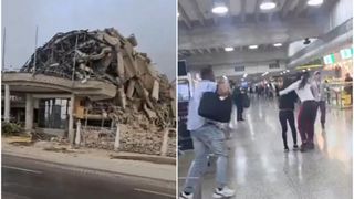 VIDEO. Un hotel cu 8 etaje din Venezuela s-a prăbușit cu totul. A rămas doar intrarea. Momentul cutremurului pe Aeroportul din Caracas