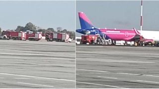 Alertă pe Aeroportul Otopeni. Un avion Wizz Air a aterizat de urgență, la c&acirc;teva minute după decolare. ISU a fost mobilizat