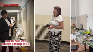 "C&acirc;tă ciocolată m&acirc;ncați, doamnă?". O directoare din Ministerul Transporturilor și-a amenajat cofetărie &icirc;ntr-o clădire a instituției
