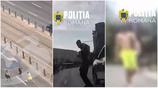 Filmul incidentului cu focuri de armă și polițiști atacați cu cuțitul din Capitală: ce au surprins camerele de corp ale ofițerilor&nbsp;