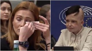 O interpretă a izbucnit în plâns în Parlamentul European în timp ce traducea pentru un băiat ucrainean de 11 ani