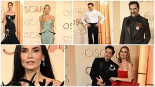 Oscar 2026. Imagini de covorul roșu și momente virale. Emma Stone a purtat &bdquo;metal lichid&rdquo;, Javier Bardem a st&acirc;rnit reacții cu o broșă