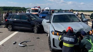 Carambol cu șapte mașini pe Autostrada A3: Sensul spre București e blocat. Traficul e deviat pe DN1, unde sunt deja ambuteiaje
