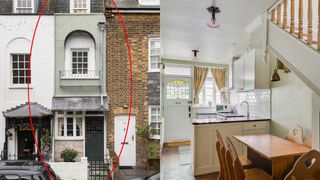Are doar doi metri lățime, dar costă o avere. Cum arată &icirc;n interior a doua cea mai &icirc;ngustă casă din Londra, scoasă la v&acirc;nzare &icirc;n Kensington