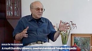 Dumitru Udrescu a murit. El a creat Teleenciclopedia, la TVR, cea mai longevivă emisiune din Rom&acirc;nia
