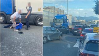 Un șofer rom&acirc;n de TIR a fost scos cu forța din cabină și arestat direct pe autostradă după ce alți șoferi au sunat disperați la 112, &icirc;n Croația
