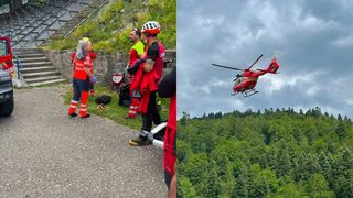 Patru alpiniști au căzut aproximativ 10 metri &icirc;n gol după ce coarda de asigurare s-a rupt. O femeie și-a pierdut viața