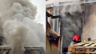 Un foc puternic a izbucnit la un spital din Brașov &icirc;n această dimineață. Pompierii intervin cu mai multe autospeciale