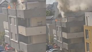 Mansarda unui bloc a fost curprinsă de o deflagrație puternică, &icirc;n Popești-Leordeni. 25 de persoane s-au autoevacuat