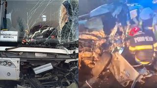 Un bărbat de 47 de ani și-a pierdut viața pe loc după ce mașina pe care o conducea s-a ciocnit violent de un autobuz, &icirc;n Bistrița. Alte două persoane au ajuns la spital