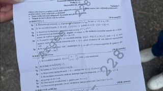UPDATE Bacalaureat 2026. Ce problemă le-a dat mari bătăi de cap elevilor la proba scrisă la Matematică