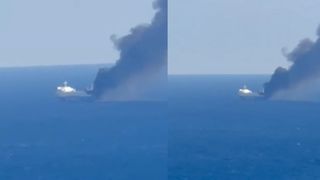 Momente de panică &icirc;n Grecia. Un foc a izbucnit pe un feribot cu 29 de persoane aflate la bord