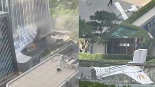 BREAKING NEWS Avion făcut bucăți, după ce a lovit cel mai &icirc;nalt zg&acirc;rie-nori din Beijing! C&acirc;te persoane erau la bord