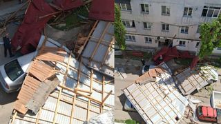 V&acirc;ntul puternic face ravagii &icirc;n țară. Un bărbat și-a pierdut viața după ce un acoperiș a căzut peste el