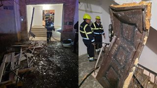 Deflagrație puternică &icirc;ntr-un bloc din Călărași! Zeci de persoane au fost evacuate și trei au ajuns la spital