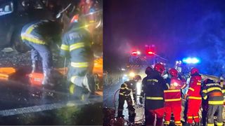 O femeie și-a pierdut viața, iar alta a ajuns &icirc;n stare gravă la spital, după ce mașina lor a fost acroșată de un camion &icirc;n Mureș. Autoturismul a fost cuprins de foc&nbsp;pe loc